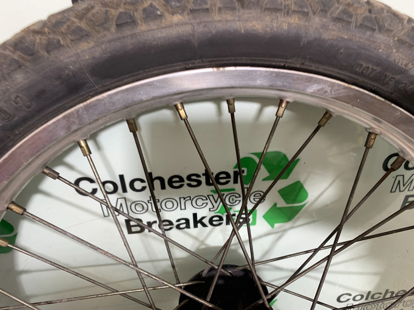 KAWASAKI KLR250 KLR 250 FRONT WHEEL   YEAR 1984-2001 (CMB1225)