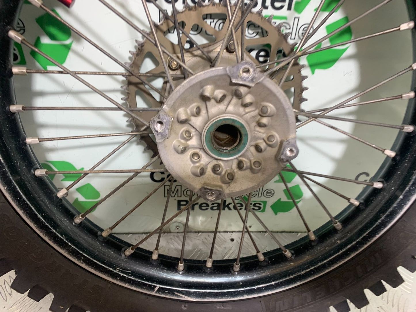 KAWASAKI KXF450 KXF 450 REAR WHEEL YEAR 2013 CMB1217)