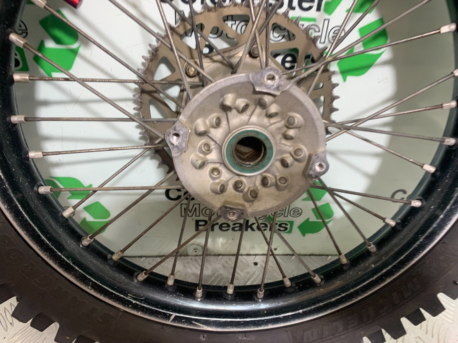 KAWASAKI KXF450 KXF 450 REAR WHEEL YEAR 2013 CMB1217)