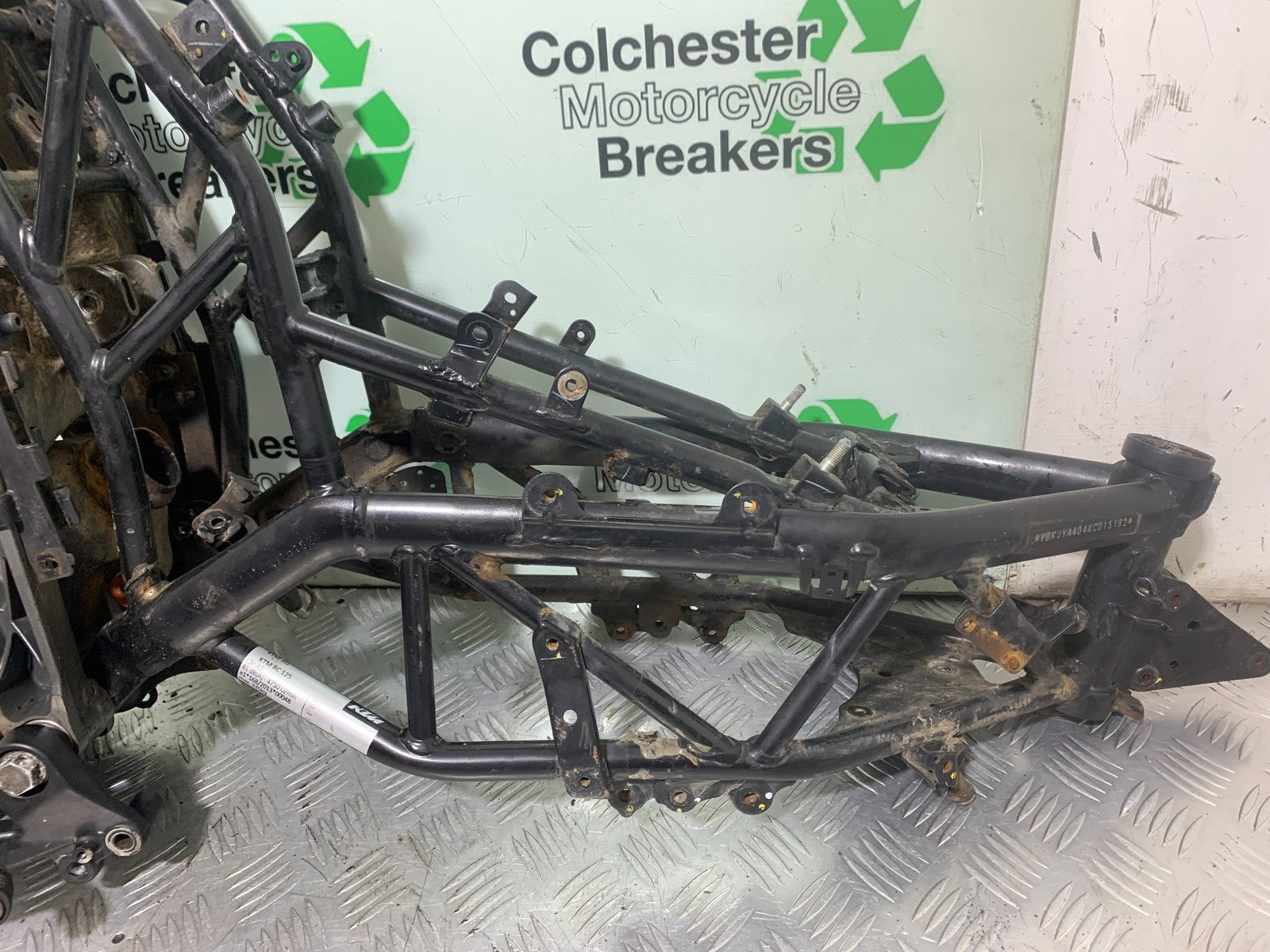 KTM RC125 RC 125 FRAME REG LOG BOOK YEAR 2017-2022 (CMB 1244)