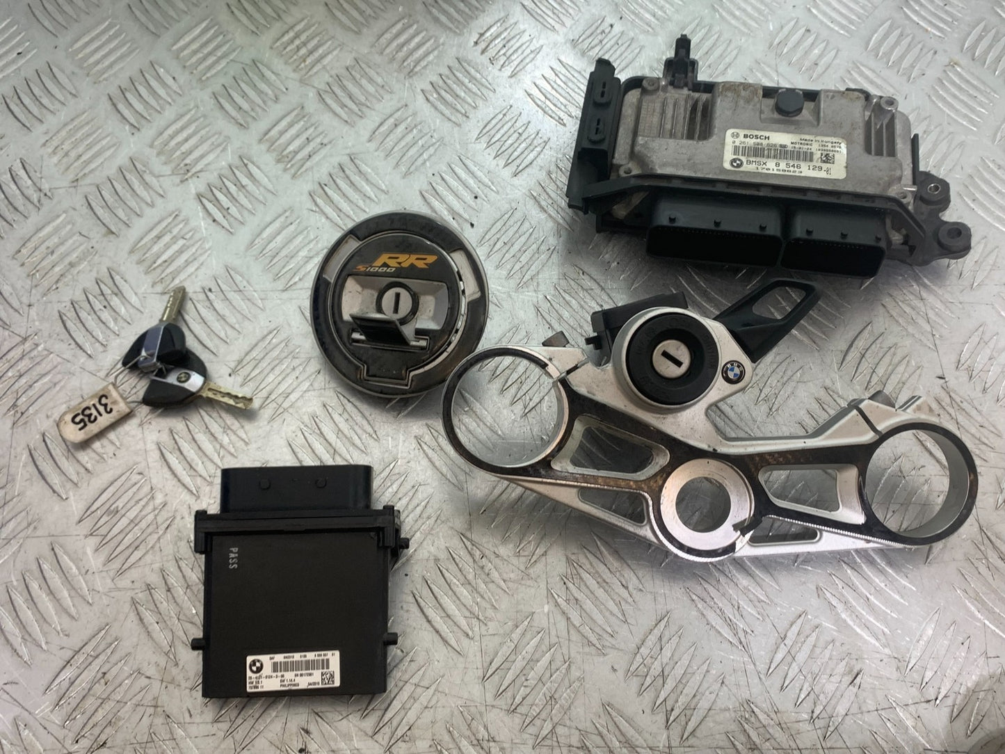 BMW S1000 RR ECU LOCKS KEYS  YEAR 2015-2018 (CMB1246)