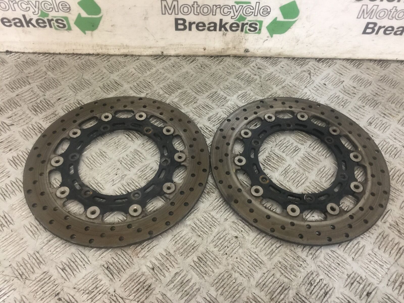 YAMAHA YZF1000 YZF 1000 THUNDERACE FRONT BRAKE DISCS YEAR 1996 (STOCK  777)