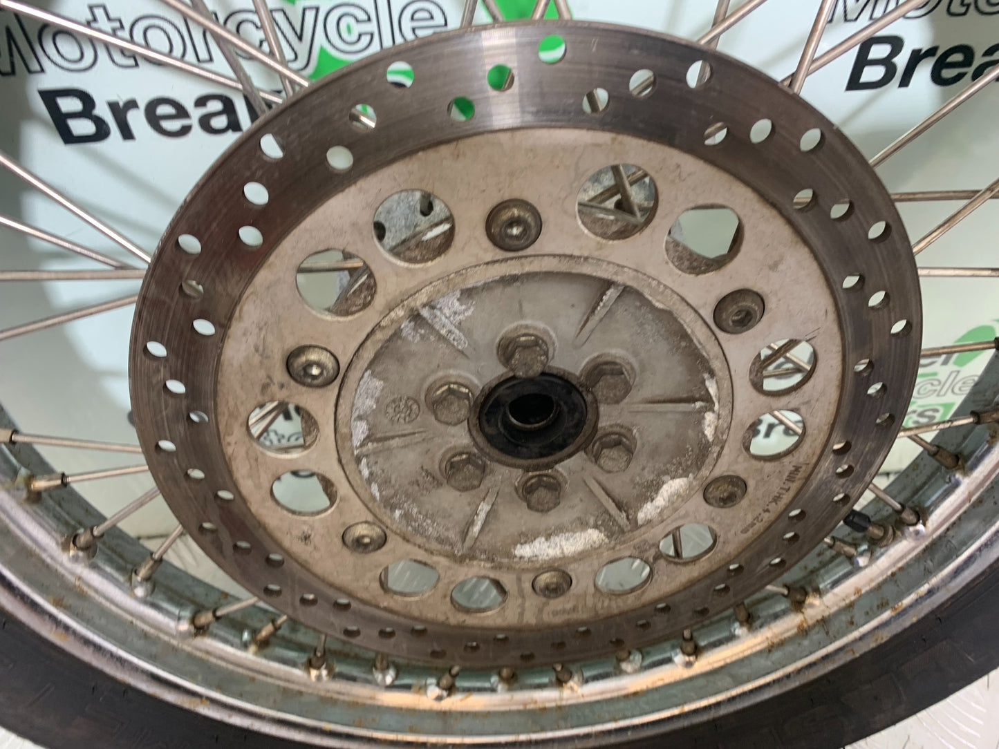 ROYAL ENFIELD BULLET 500 EFI FRONT WHEEL AND DISC  YEAR 2016 (CMB1153)