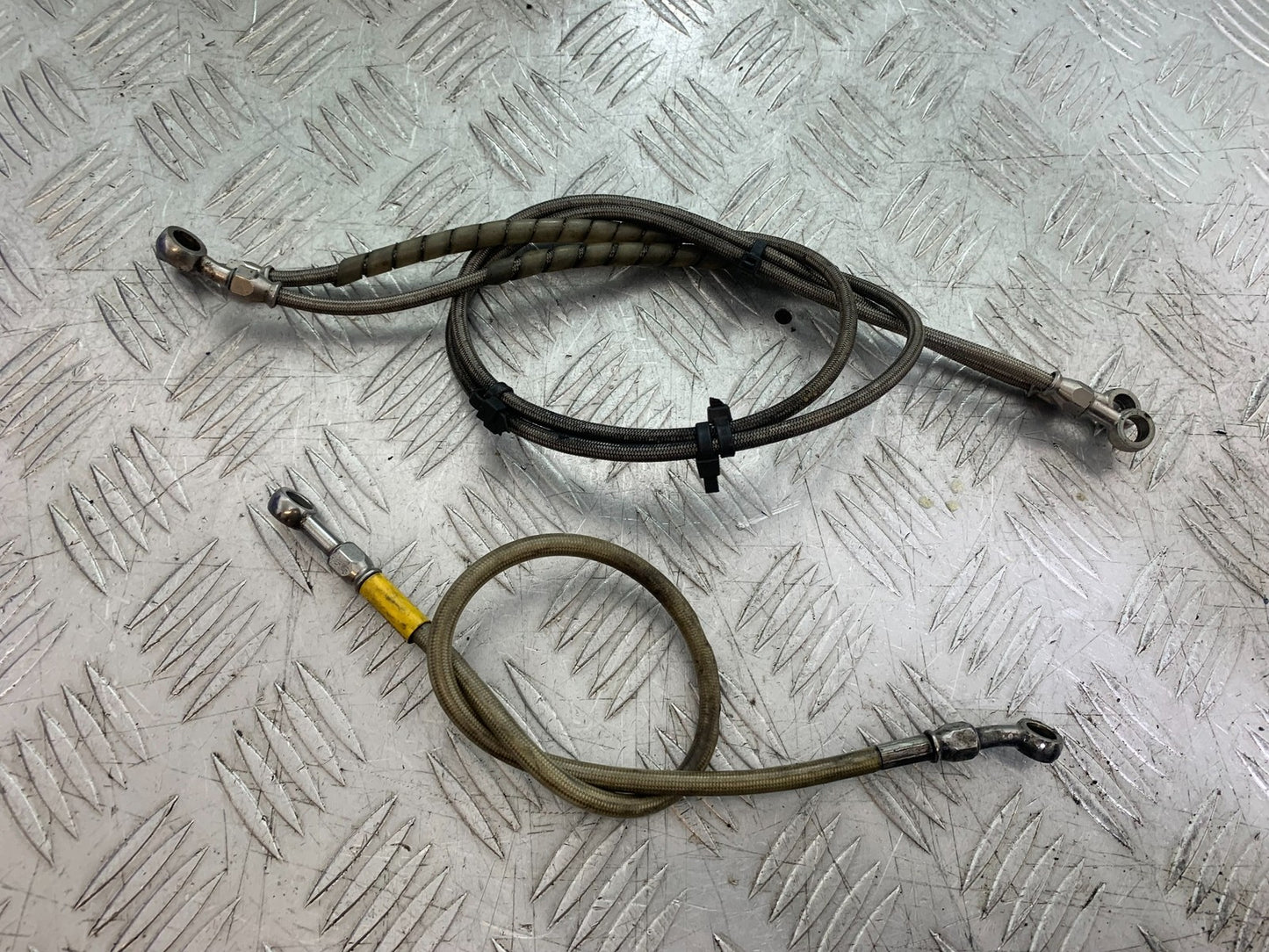 KAWASAKI ZZR1100 D FRONT & REAR BRAIDED BRAKE LINES YEAR 1993-2001 (CMB1289)