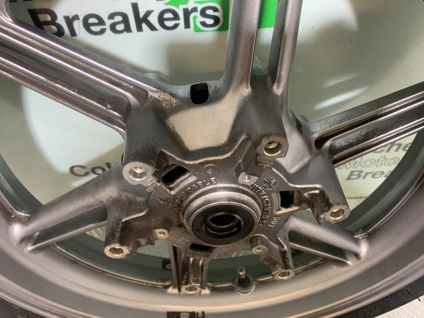 HONDA CBF500 CBF 500 FRONT WHEEL (WITH GOOD TYRE) YEAR 2004-2008  (CMB1294)