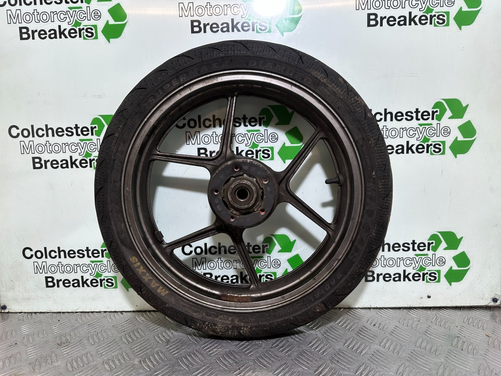 KAWASAKI ER6 F ER6F FRONT WHEEL AND TYRE YEAR 2005-2008 (CMB1178)