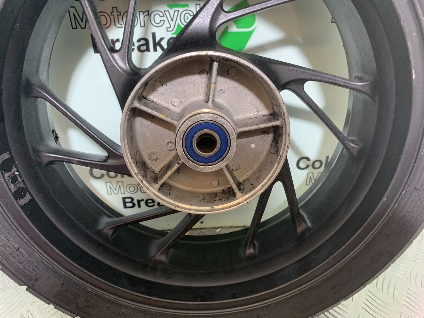 HONDA CBR650 F CBR 650F REAR WHEEL (GOOD TYRE) YEAR 2014-2017  (STOCK 998)