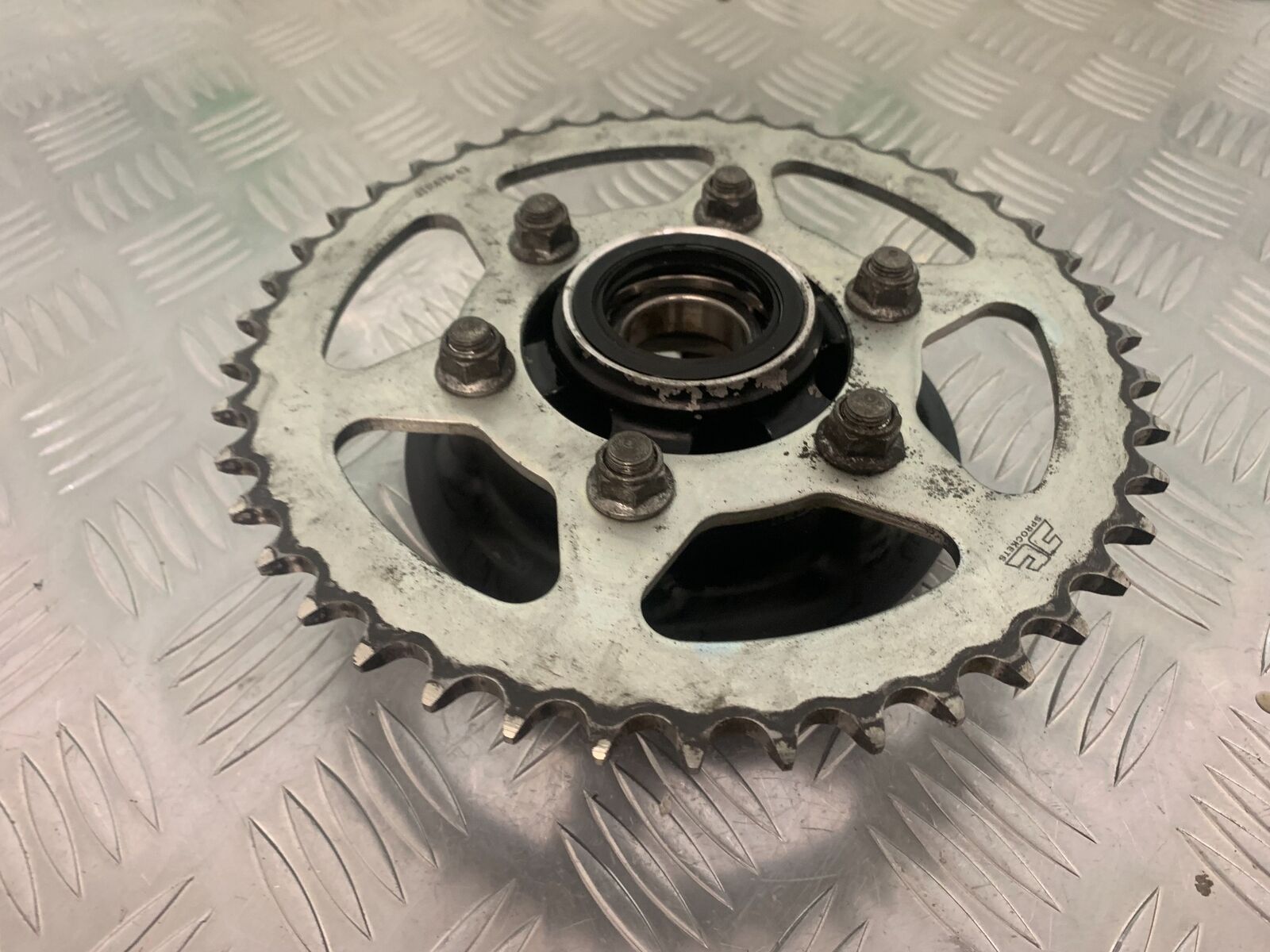 KAWASAKI ZX6R ZX6 R REAR SPROCKET CARRIER  YEAR 2007 2008 (STOCK 973)