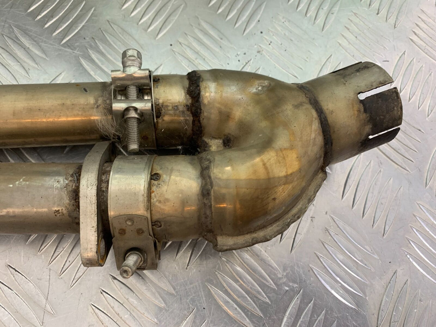 HONDA NTV 650 REVERE DELKEVIC EXHAUST  YEAR 1988-1996 (CMB1025))