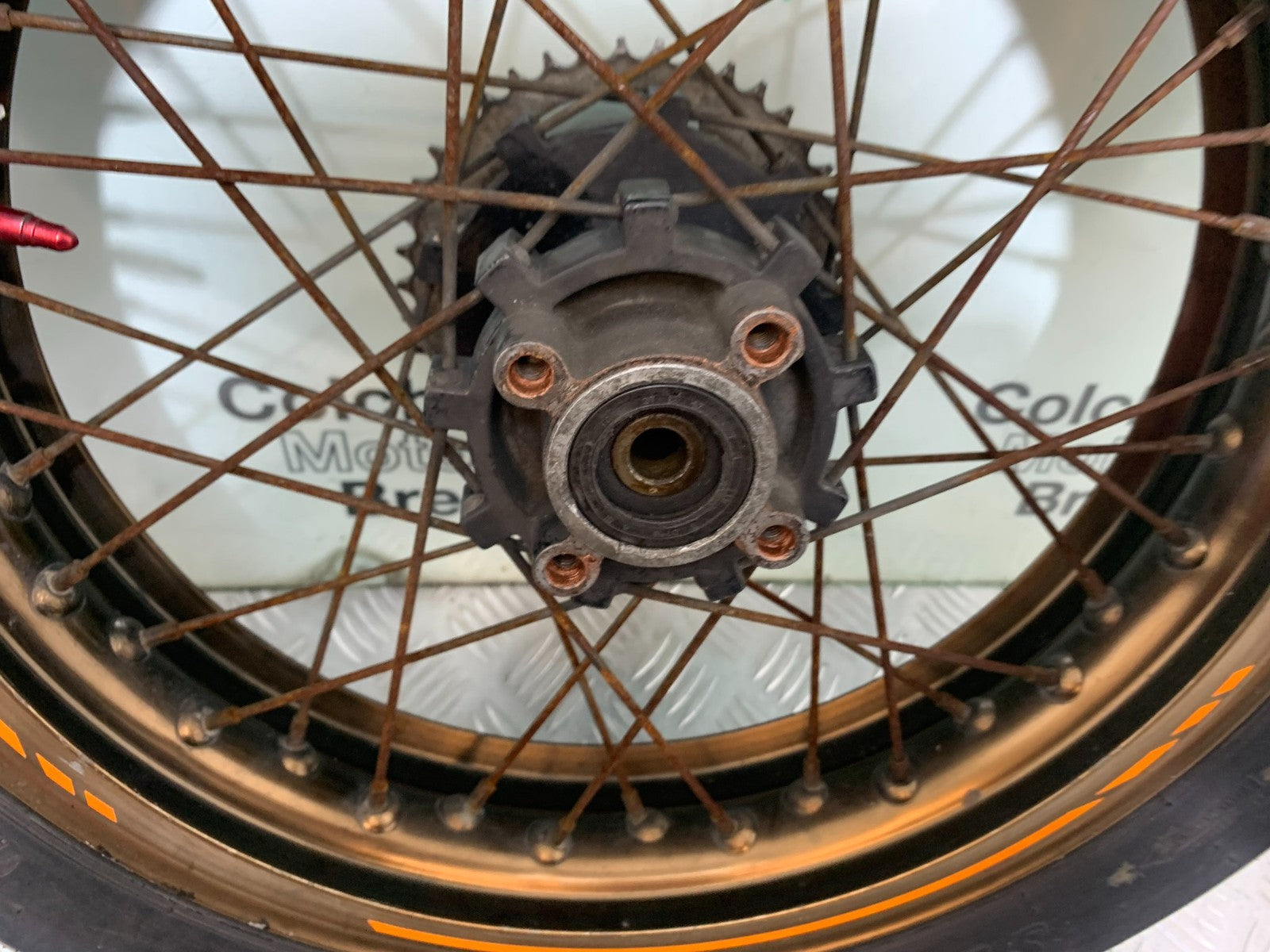 QINGQI QM125 GY-2B REAR WHEEL  YEAR 2016 (CMB1228)