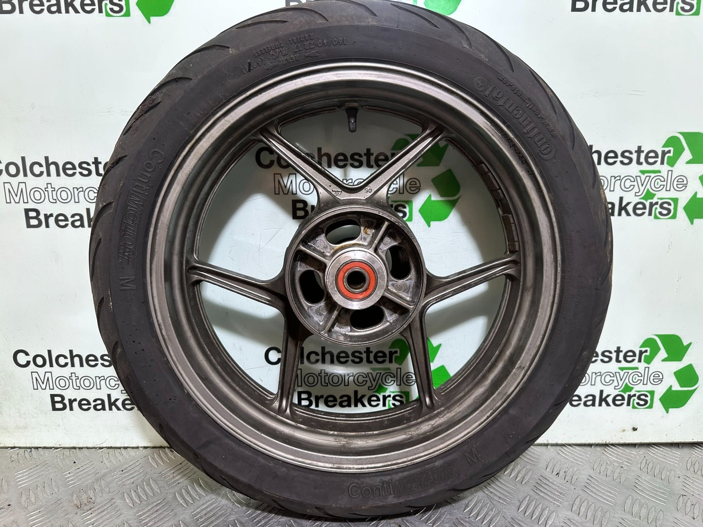 KAWASAKI ER6 F ER6F REAR WHEEL AND TYRE YEAR 2005-2008 (CMB1178)
