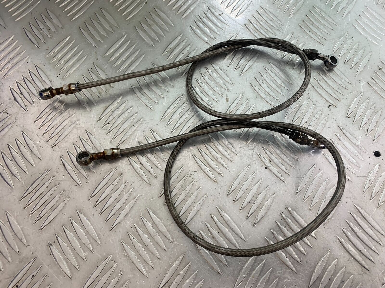 HONDA CBR600 CBR 600 F2 BRAIDED FRONT BRAKE LINES   YEAR 1991-1993 (CMB1114)