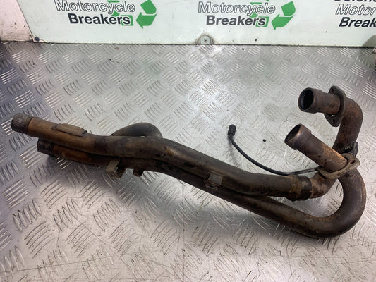 APRILIA 650 PAGASO STRADA EXHAUST DOWNPIPES   YEAR 2005-2010 (CMB1260)