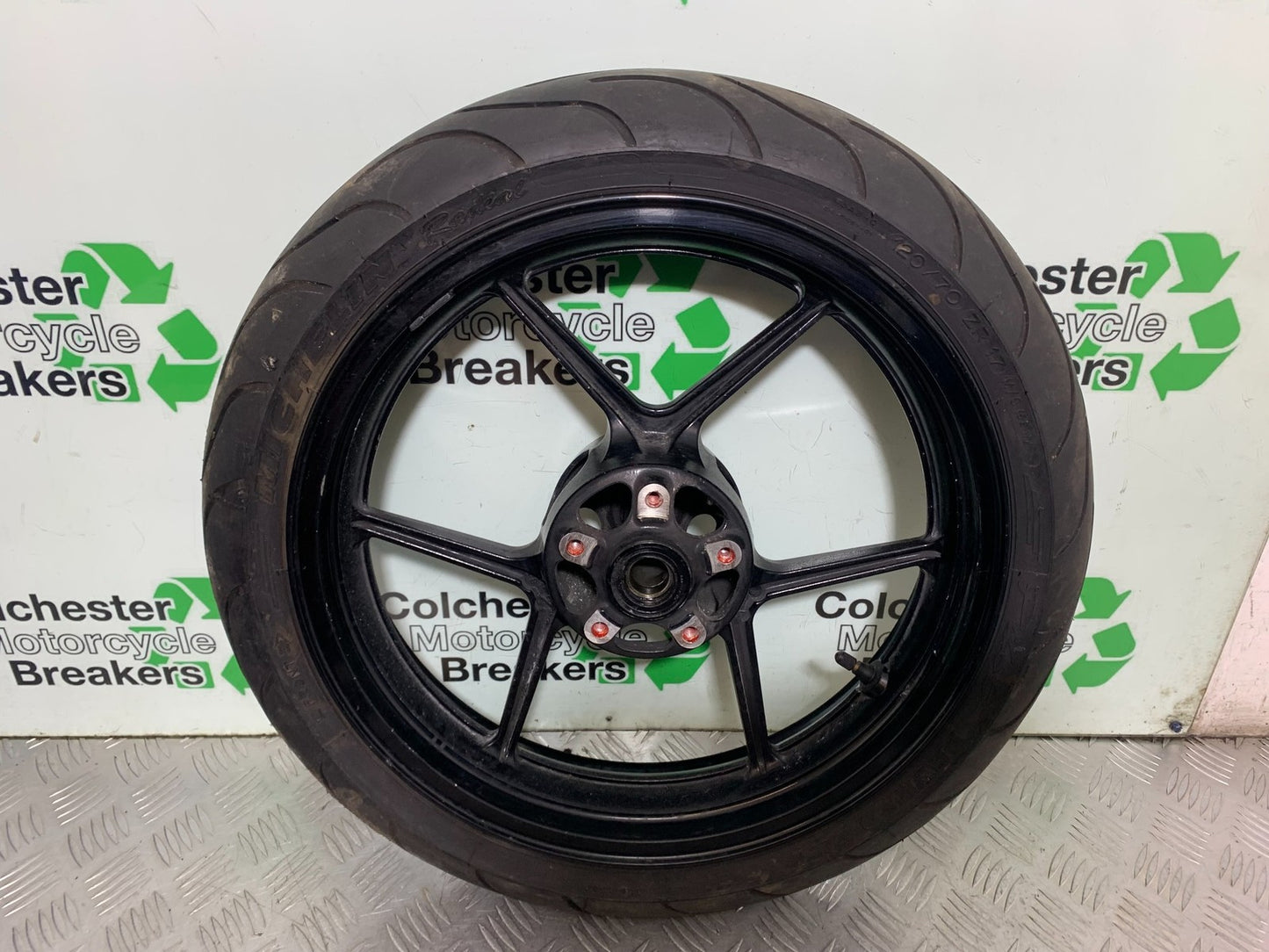 KAWASAKI ZX10R ZX10 R FRONT WHEEL (GOOD TYRE)  2008-2010 (CMB1301)