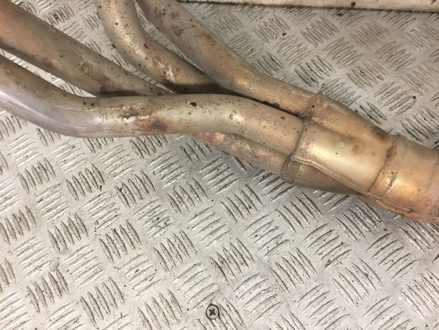 TRIUMPH 600 SPEED FOUR EXHAUST DOWNPIPES   YEAR 2002  (STOCK 756)