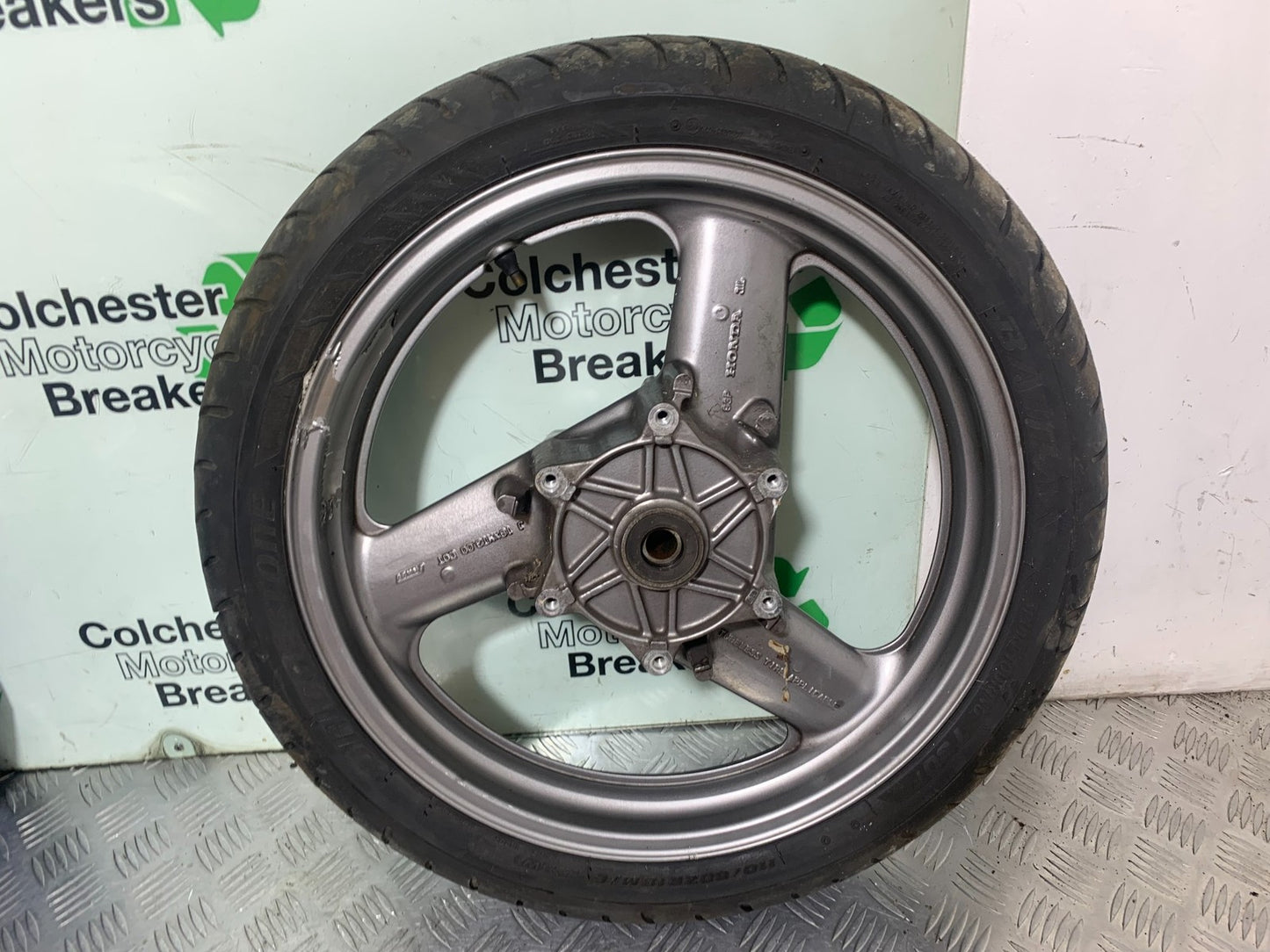 HONDA ST1100 PAN EUROPEAN FRONT WHEEL (TYRE WILL PAS MOT) 1993-2001 (CMB1195)