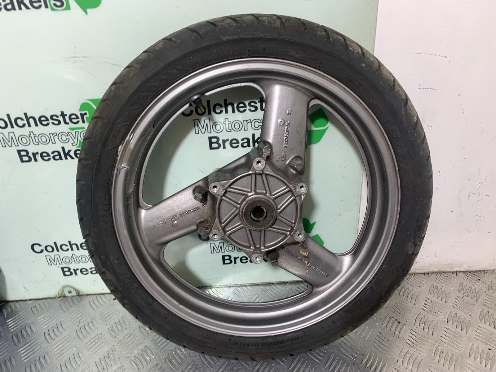 HONDA ST1100 PAN EUROPEAN FRONT WHEEL (TYRE WILL PAS MOT) 1993-2001 (CMB1195)