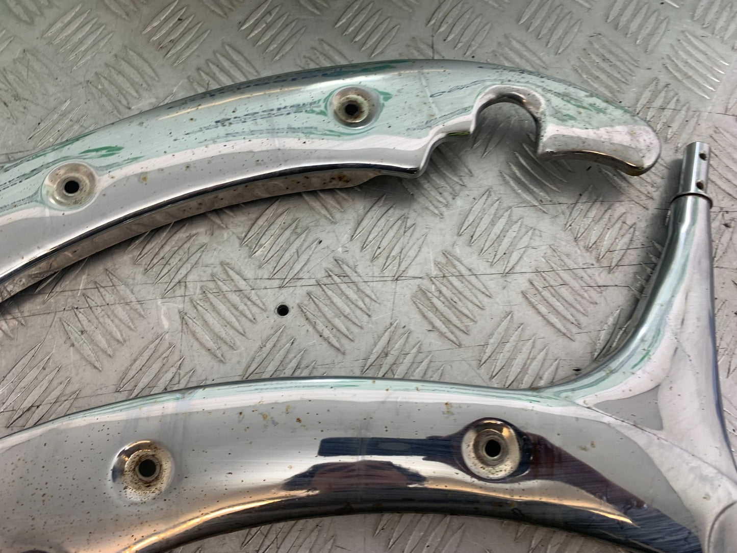 PIONEER NEVADA XF125 CHROME FRAME COVERS  YEAR 2009 (CMB1214)