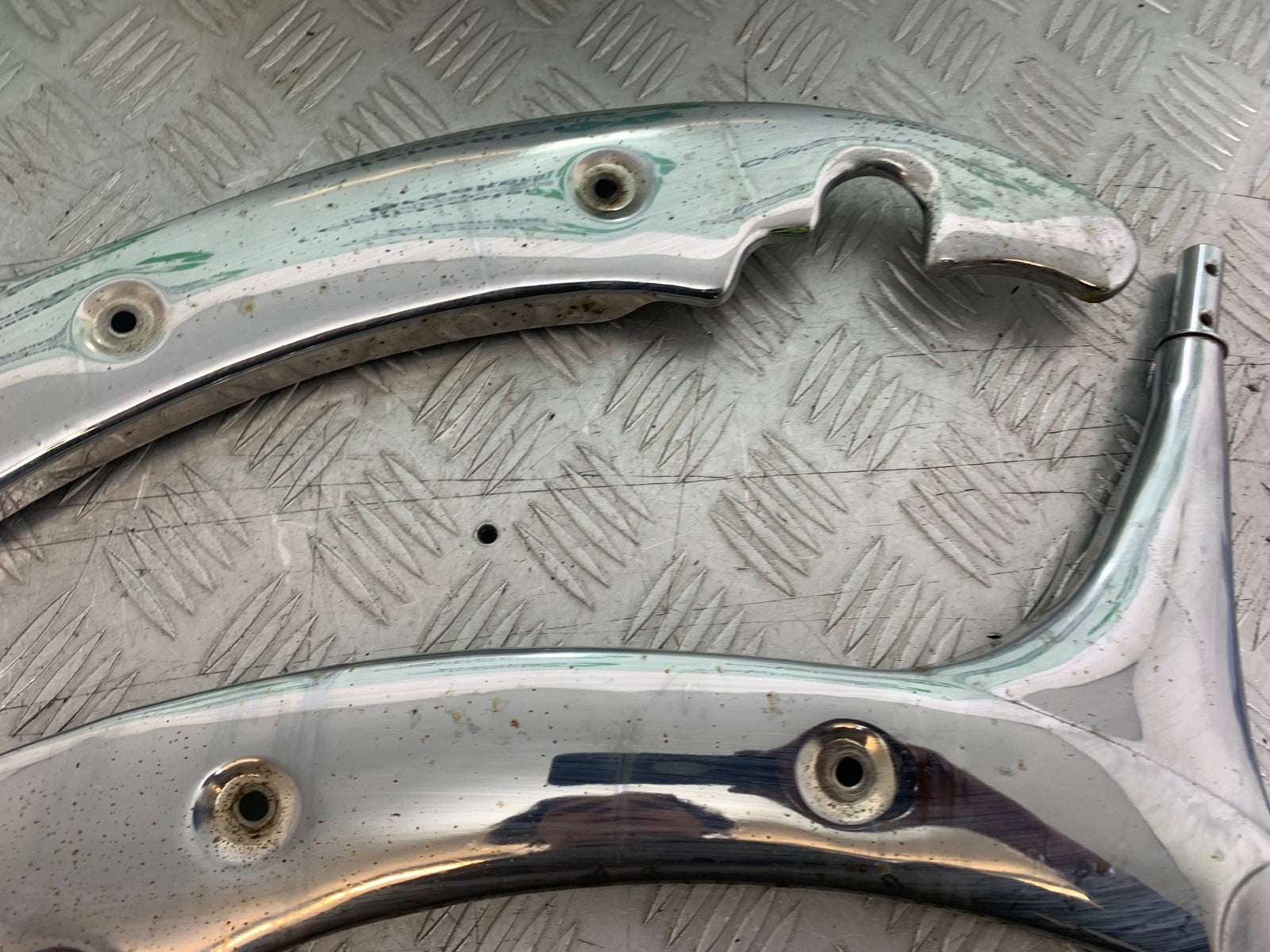 PIONEER NEVADA XF125 CHROME FRAME COVERS  YEAR 2009 (CMB1214)