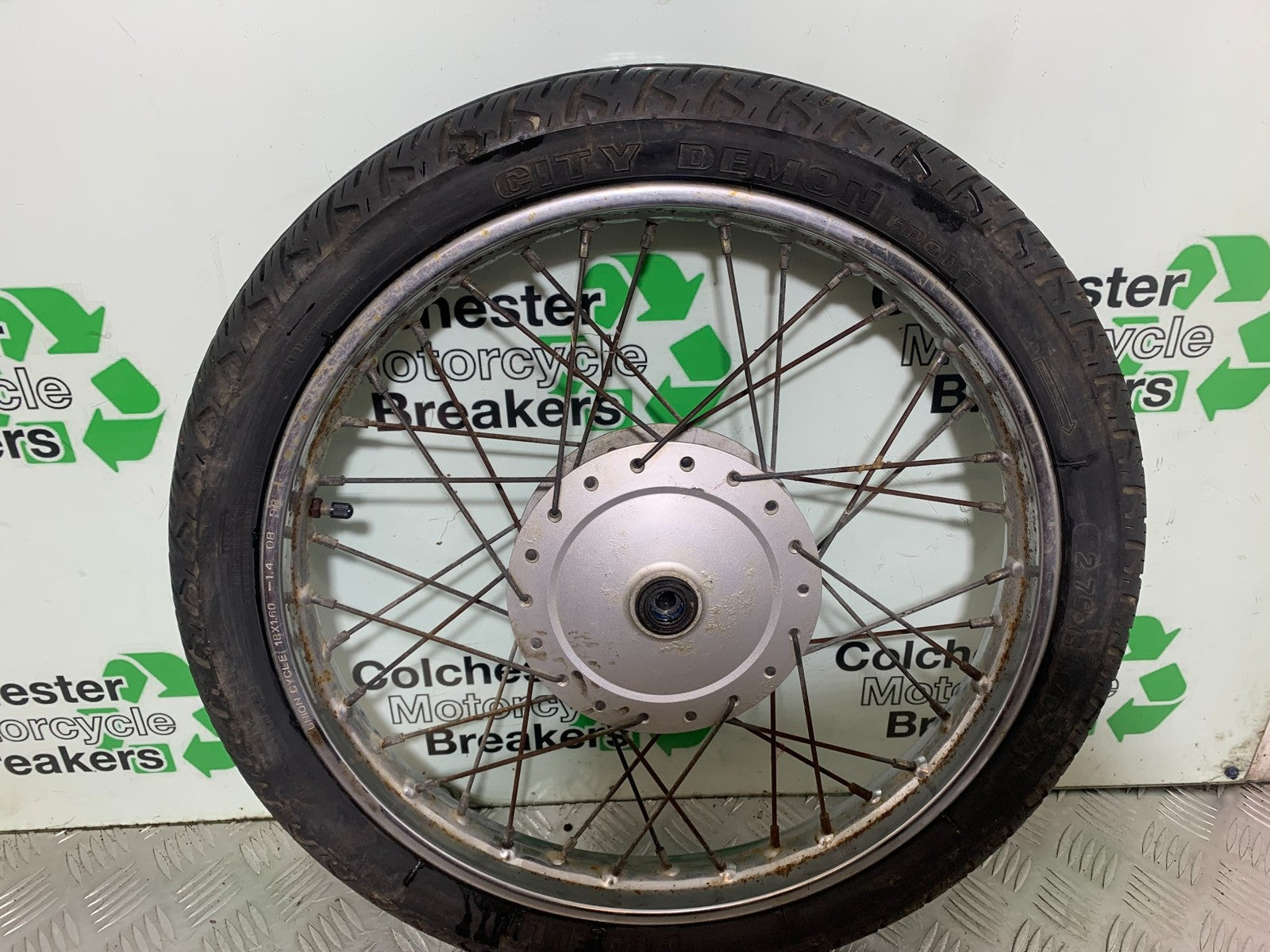 HONDA CG125 CG 125 FRONT WHEEL YEAR 1998-2000 (CMB1282)