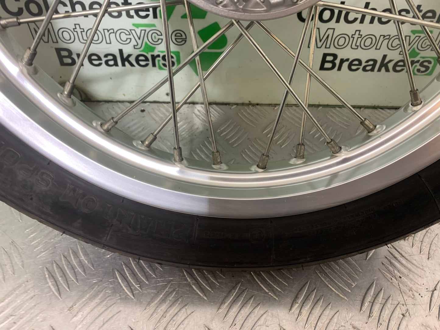 BSA 650 GOLD STAR FRONT WHEEL  (DAMAGED)  YEAR 2022-2025 (CMB1262)