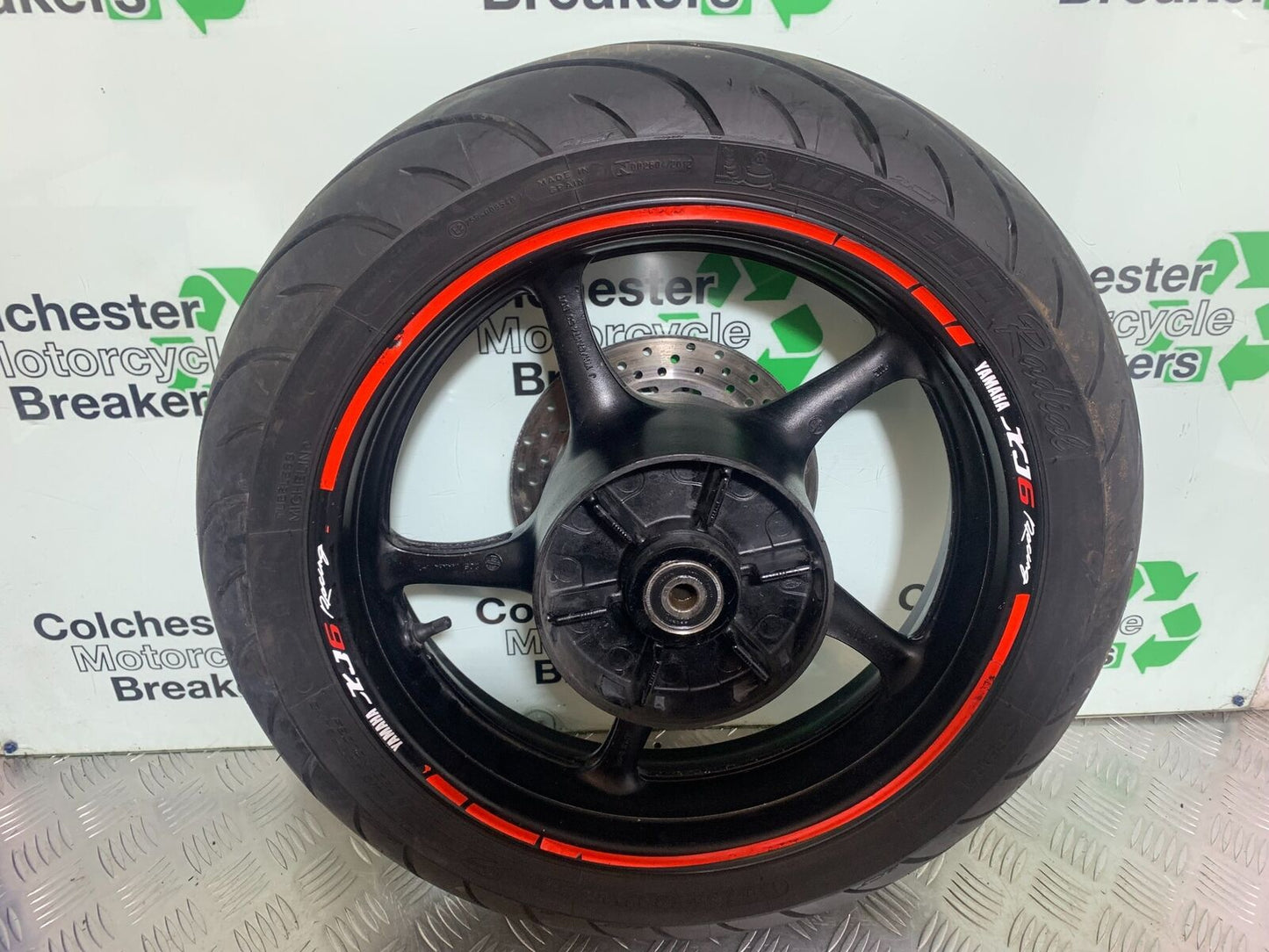 YAMAHA XJ6 XJ6-S REAR WHEEL (GOOD TYRE)   YEAR 2009-2015  (CMB1070)