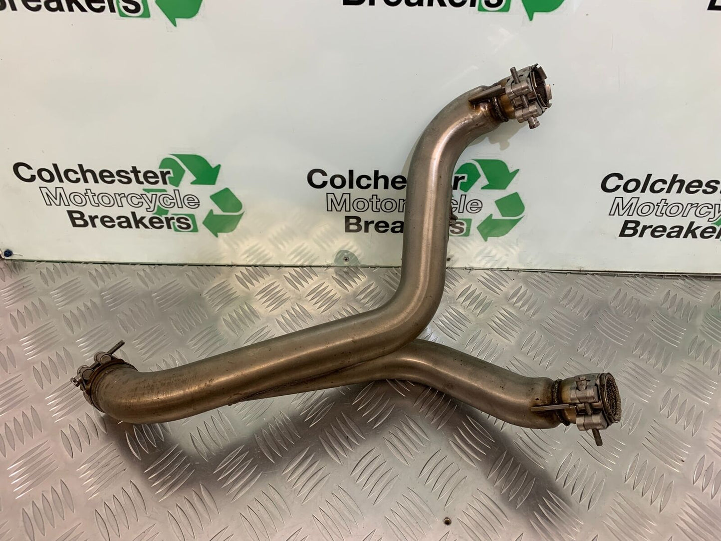 TRIUMPH SPEED TRIPLE R 1050 EXHAUST LINK PIPES  YEAR 2014 (STOCK 934)