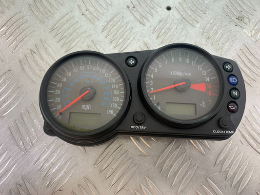 KAWASAKI ZX6R ZX6 J CLOCKS SPEEDO DASH  YEAR 2000 (CMB1129)