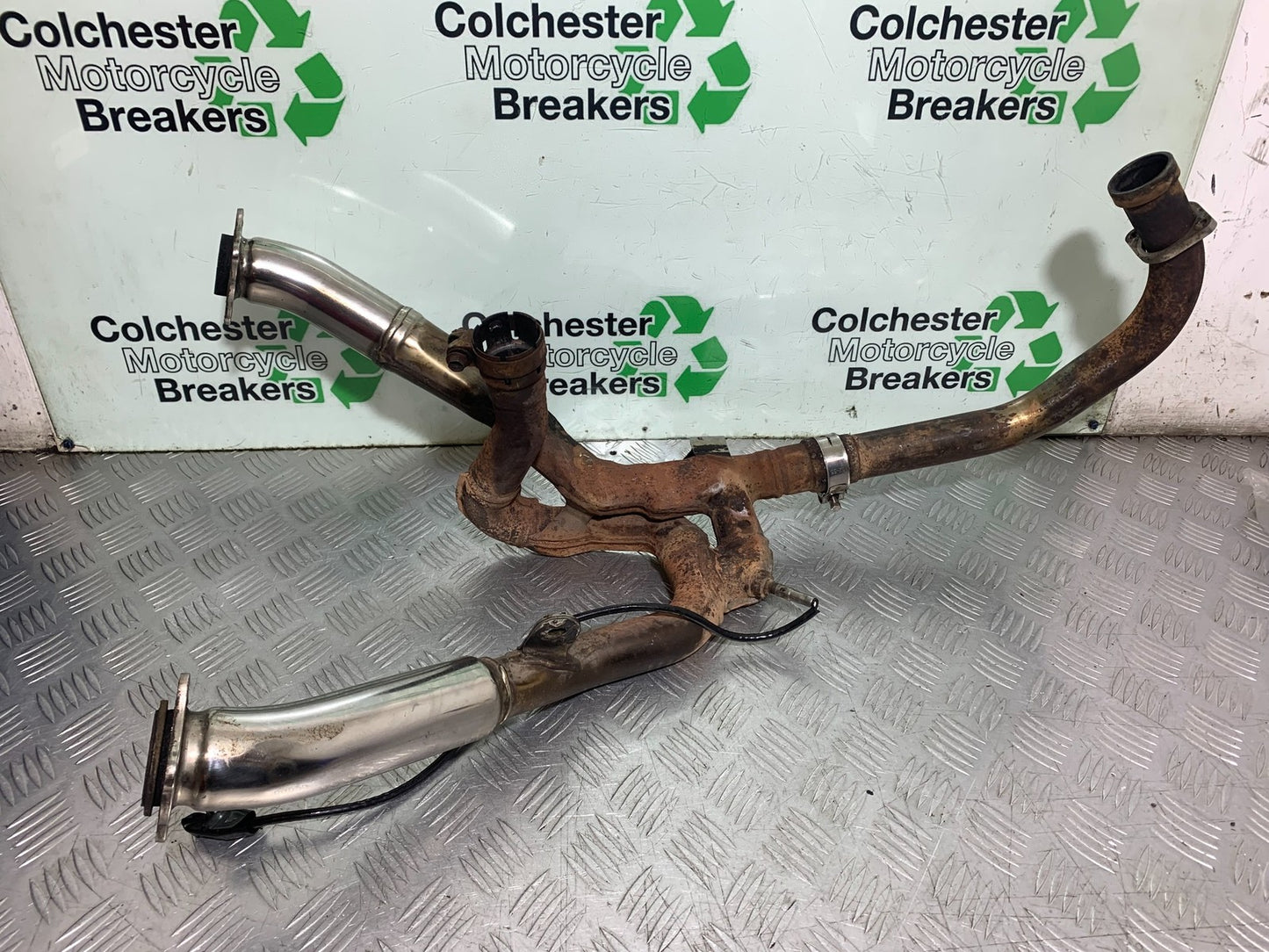 SUZUKI SV1000 SV 1000 S EXHAUST DOWNPIPES YEAR 2003-2007 (CMB1293)