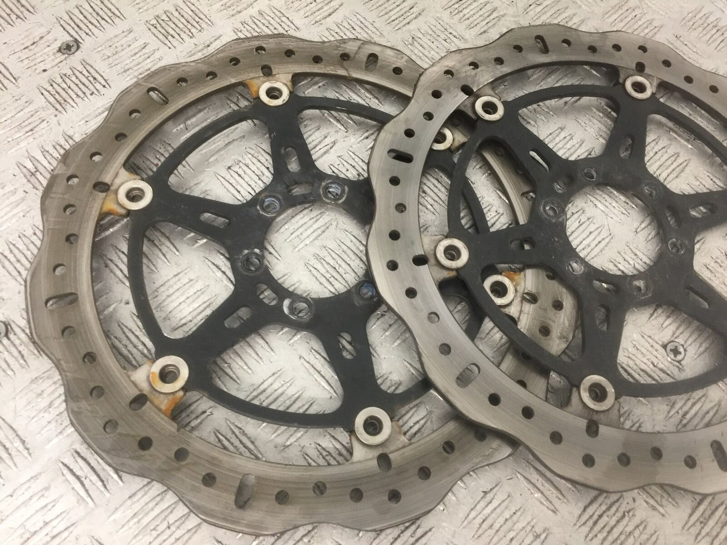 APRILIA DORSODURO 750 FACTORY FRONT BRAKE DISCS  YEAR 2011 (STOCK 908)