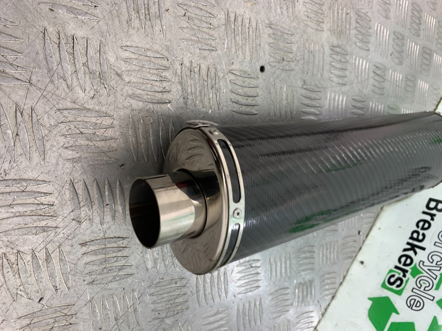 VIPER EXC501 END CAN CARBON SILENCER SLIP ON 51mm - HONDA KAWASAKI SUZUKI YAMAHA