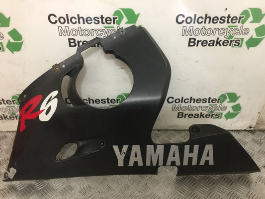 YAMAHA R6 5EB LEFT LOWER FAIRING YEAR 1999-2002 (STOCK 757)