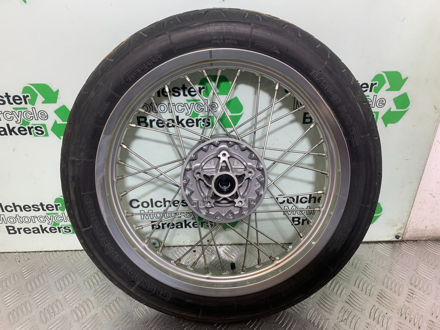 BSA 650 GOLD STAR FRONT WHEEL  (DAMAGED)  YEAR 2022-2025 (CMB1262)