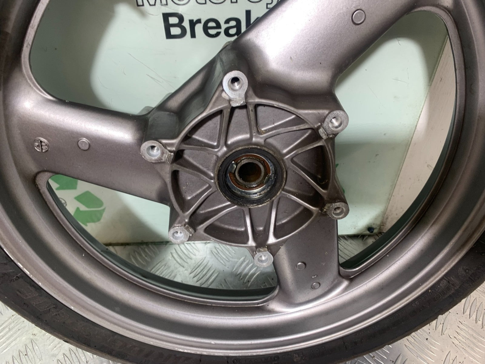 HONDA ST1100 PAN EUROPEAN FRONT WHEEL (TYRE WILL PAS MOT) 1993-2001 (CMB1195)