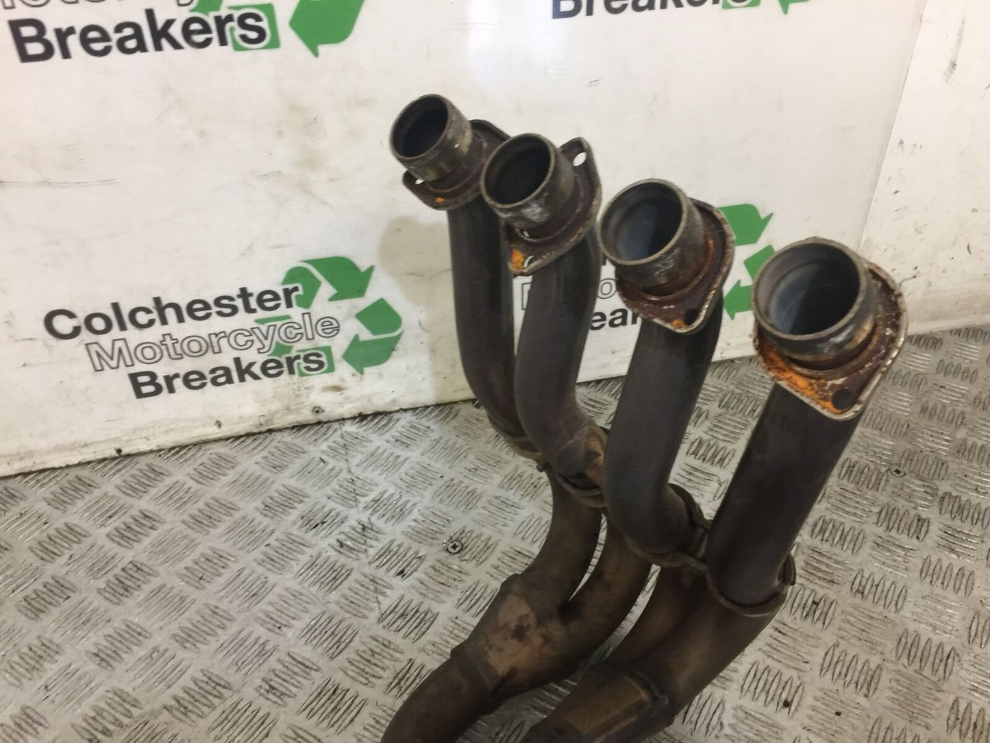 SUZUKI GSXR 750 L1-L5 EXHAUST DOWNPIPES YEAR 2012-2016 (STOCK 698)