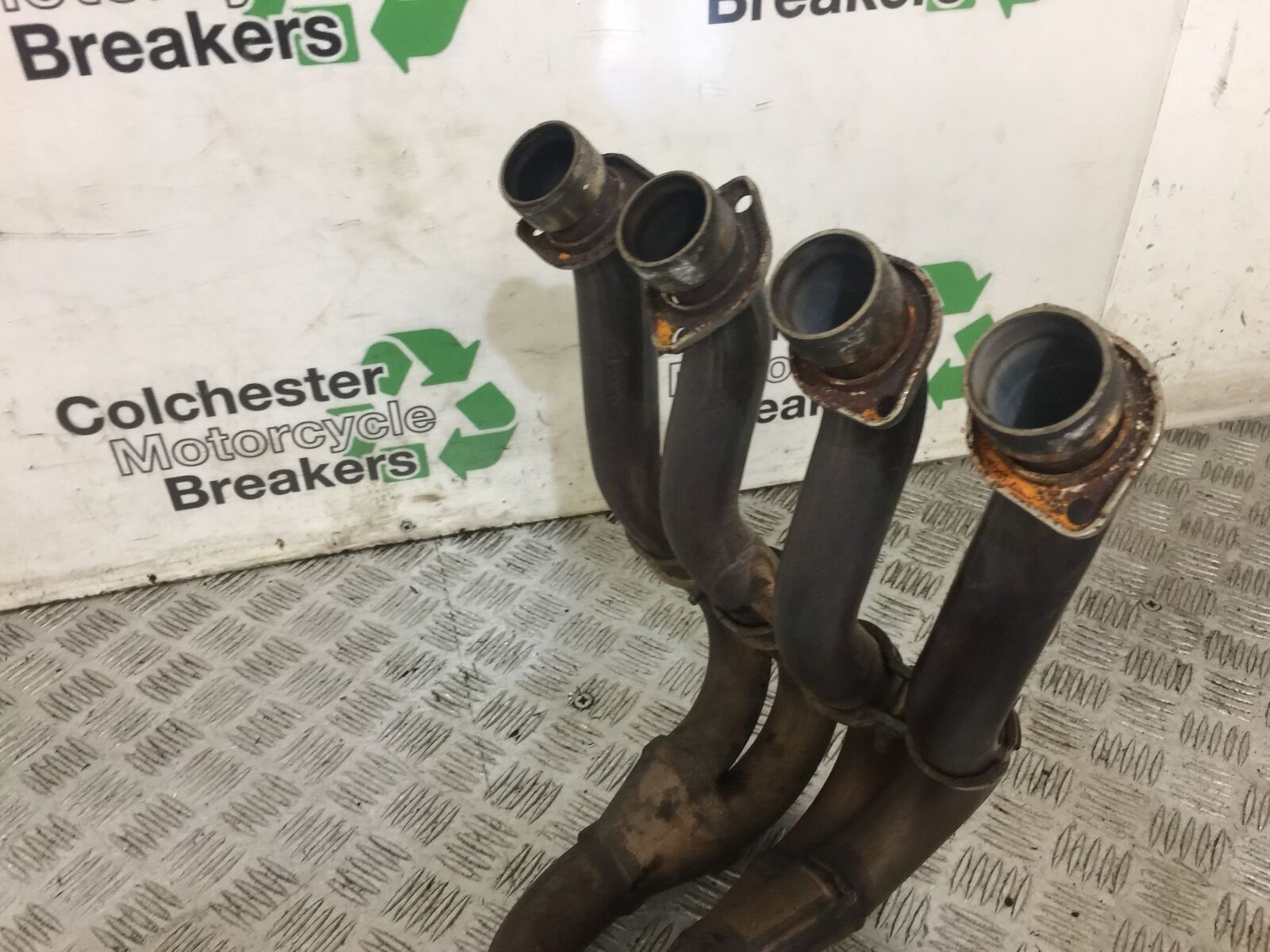 SUZUKI GSXR 750 L1-L5 EXHAUST DOWNPIPES YEAR 2012-2016 (STOCK 698)