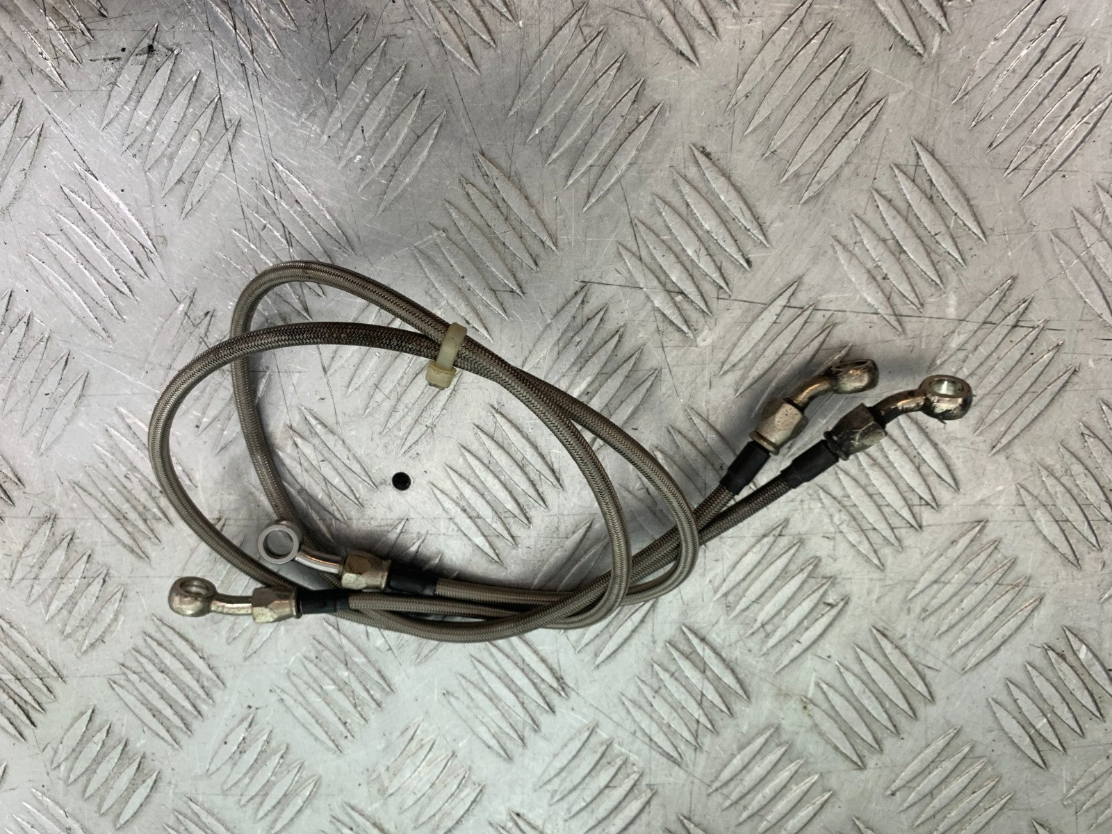 KAWASAKI ZX9R ZX9 R BRAIDED FRONT BRAKE LINES  YEAR 1998-1999 (CMB1329)