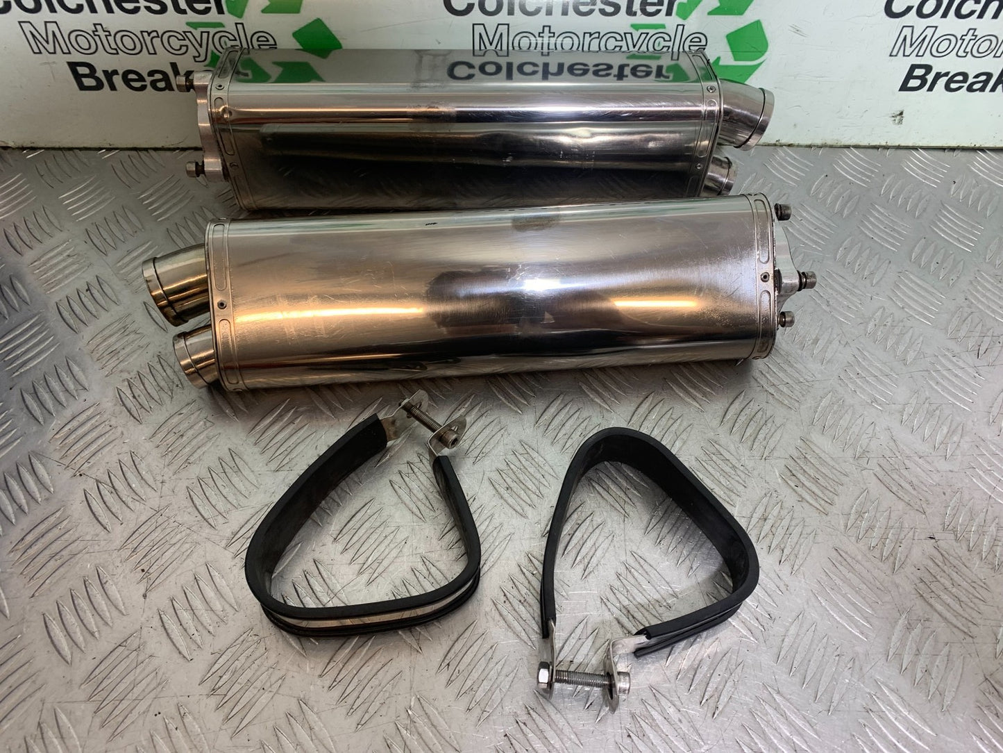 SUZUKI SV1000 SV 1000 TRI-OVAL SILENCERS  YEAR 2003-2007 (CMB1293)