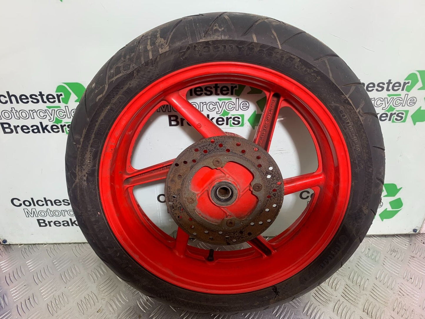 HONDA CBR600 CBR 600 F2 REAR WHEEL AND DISC   YEAR 1991-1993 (CMB1114)