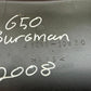 SUZUKI AN650 AN 650 BURGMAN TAIL REAR COVER YEAR 2006-2012