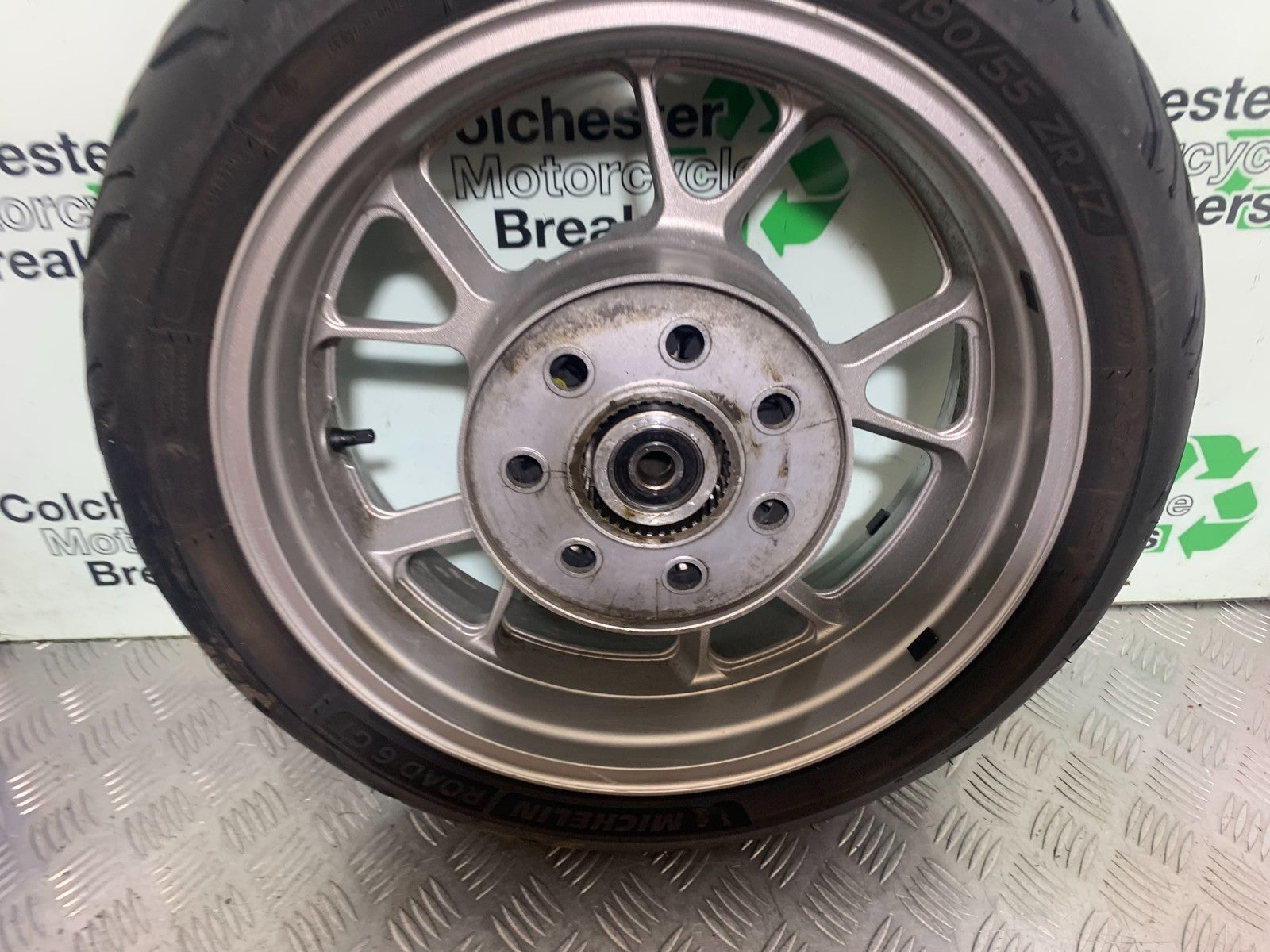 KAWASAKI GTR1400 GTR 1400 REAR WHEEL (GOOD TYRE) YEAR 2007-2009 (CMB1174)