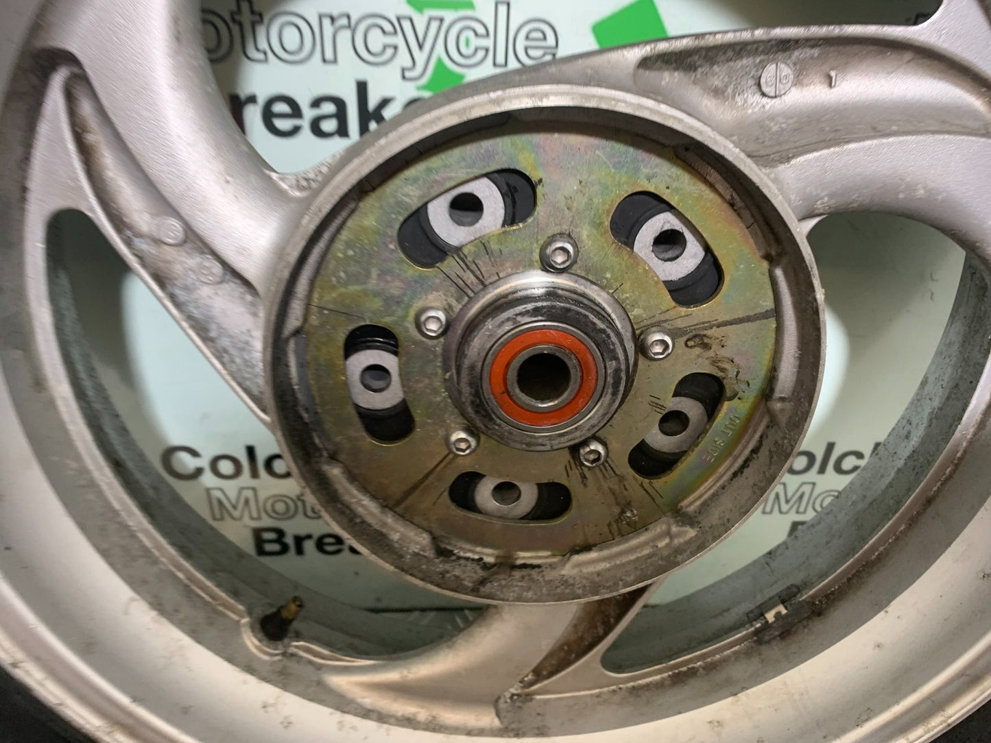 HONDA NT650 V DEAUVILLE REAR WHEEL (GOOD TYRE)  YEAR 1998-01(CMB1320)