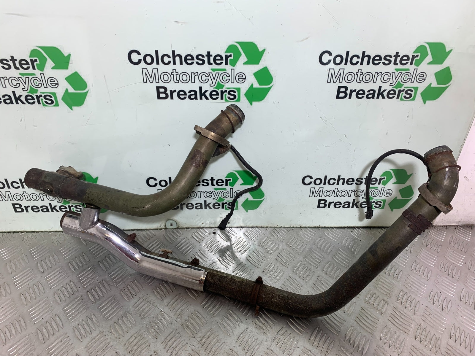 HARLEY DAVIDSON FXS BLACKLINE 1585 EXHAUST DOWNPIPES  YEAR 2012 (CMB1147)