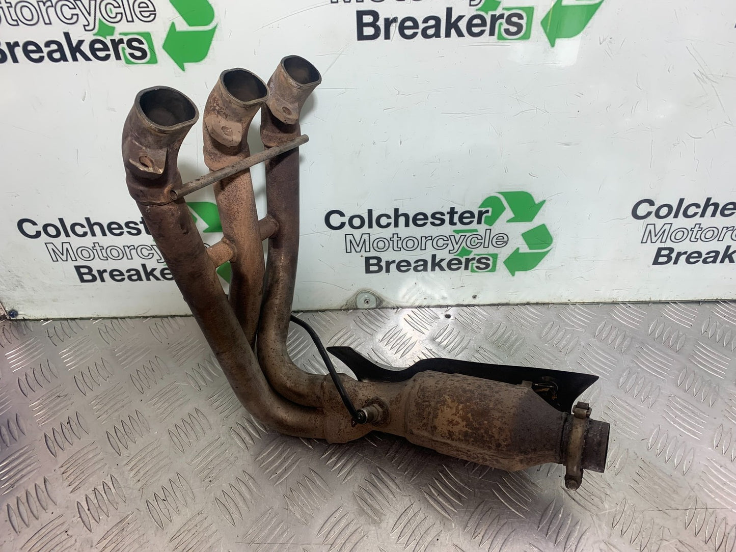 TRIUMPH 675 STREET TRIPLE EXHAUST DOWNPIPES  2013-2016 (CMB1186)