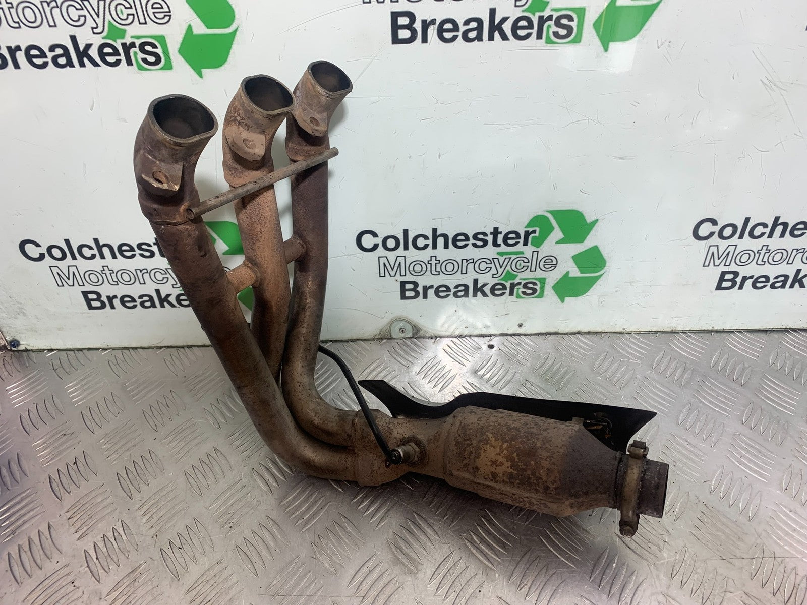 TRIUMPH 675 STREET TRIPLE EXHAUST DOWNPIPES  2013-2016 (CMB1186)