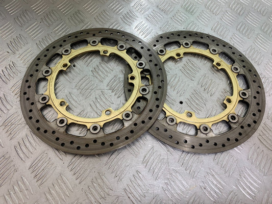 TRIUMPH SPEED TRIPLE R 1050 FRONT BRAKE DISCS  2009 (CMB1183)