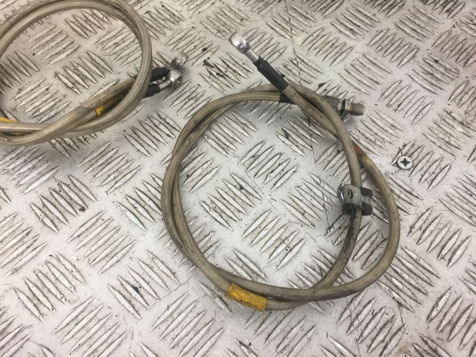 HONDA RVF 400 NC35 FRONT & REAR BRAIDED BRAKE LINES  YEAR 1994-96 (STOCK 472)