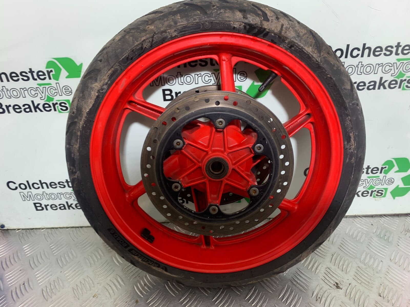 HONDA CBR600 CBR 600 F2 FRONT WHEEL AND DISCS   YEAR 1991-1993 (CMB1114)