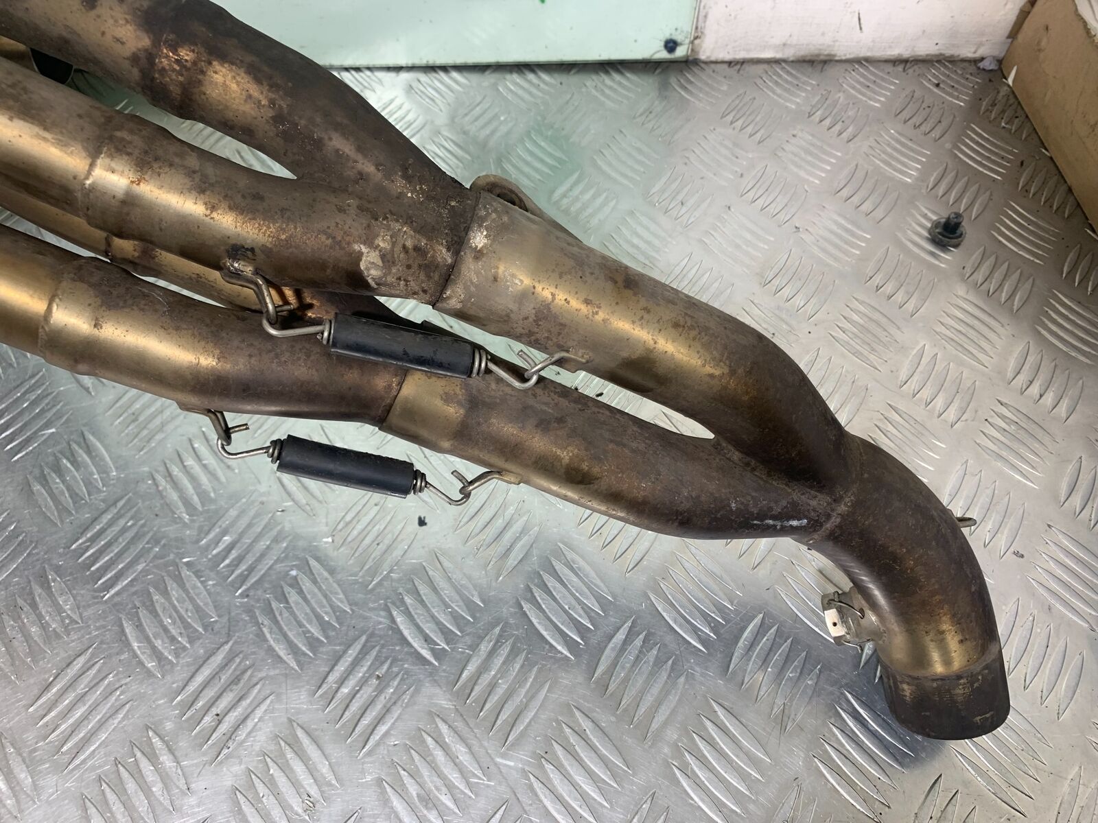 KAWASAKI ZX6R ZX6 J LEO VINCI HI LEVEL EXHAUST (DAMAGED) YEAR 2000 (CMB1129)