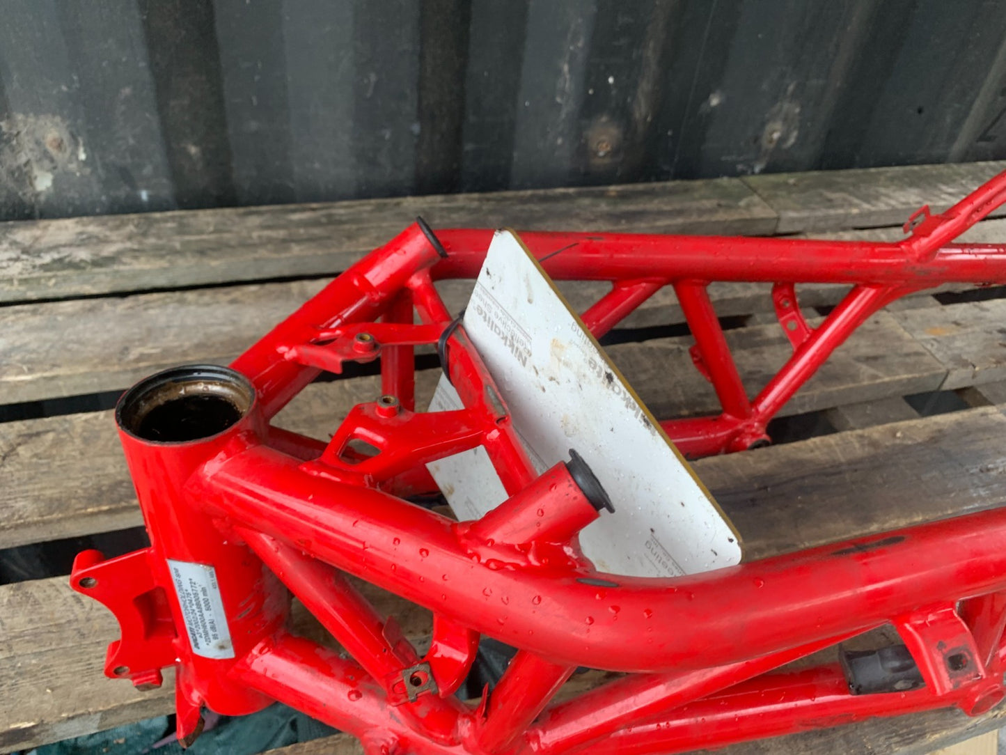 DUCATI 848 FRAME REG LOG BOOK  YEAR 2008-2010 (CMB1323)
